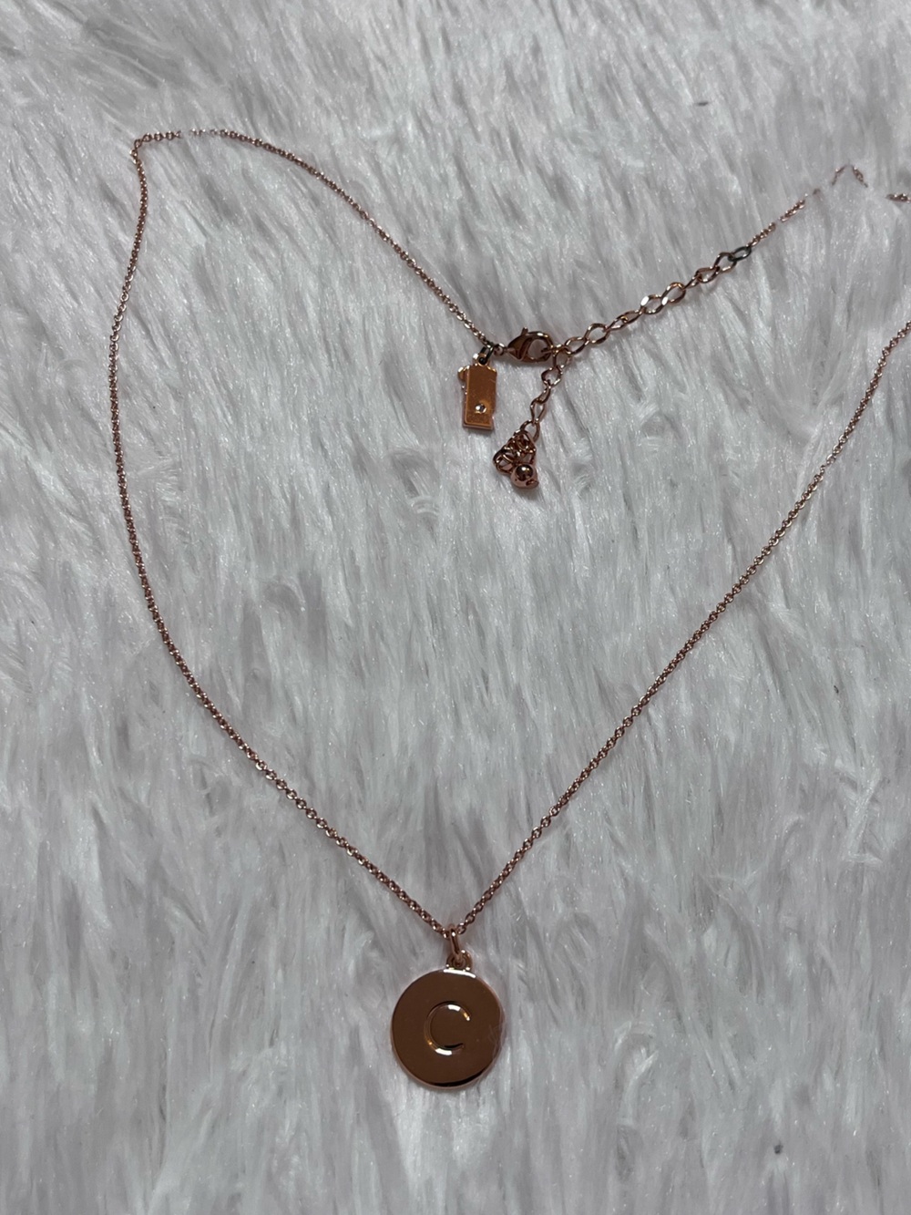 kate spade Rose Gold Initial C Pendant Necklace